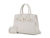 MKF Collection Calla Vegan Leather Women's Satchel Bag with Credit card holder– 2 pieces by Mia k