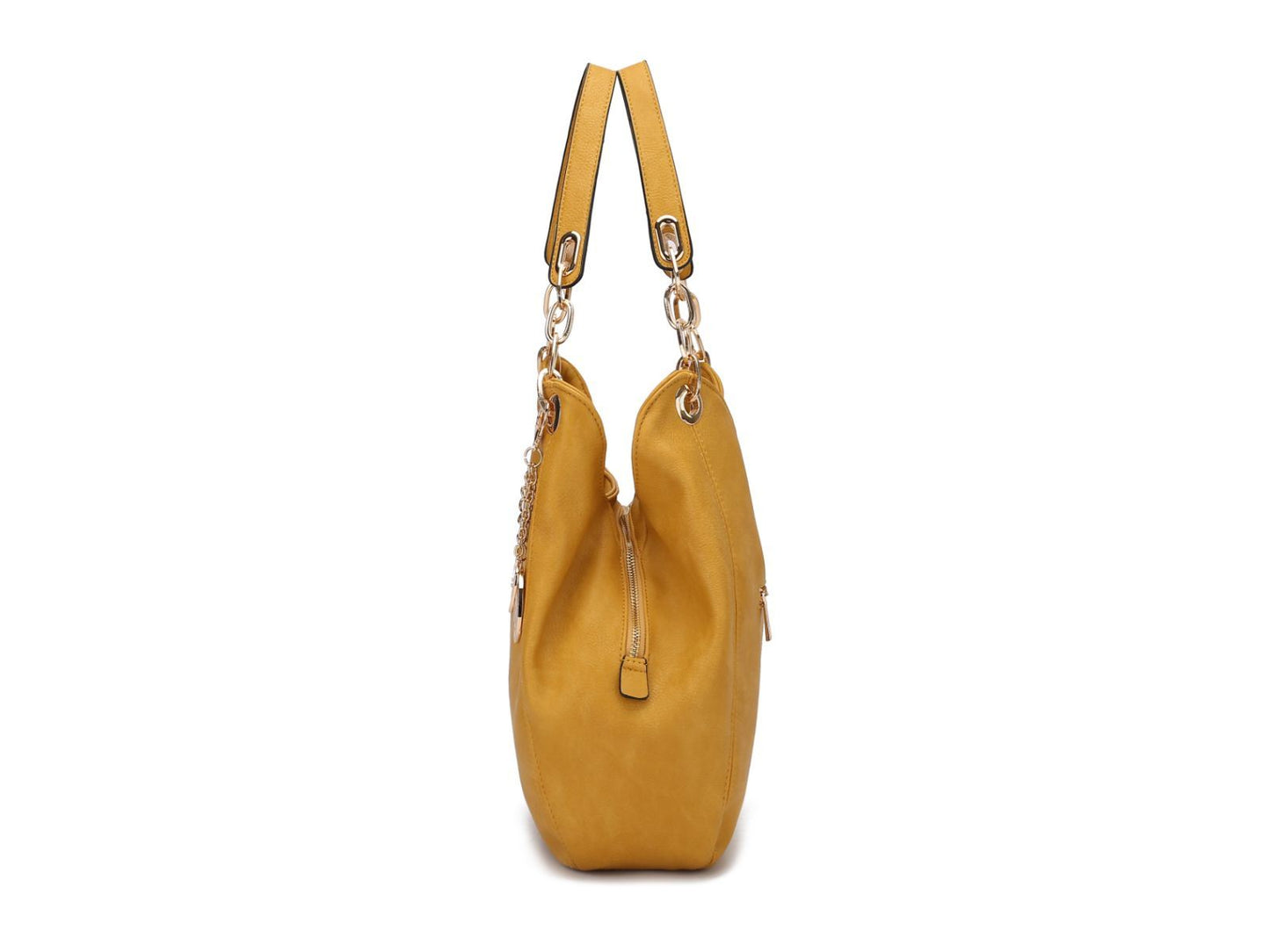 MKF Collection Ashley Vegan Leather Women's Hobo Shoulder Bag with Wallet- 2 pieces by Mia k