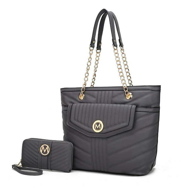 MKF Collection Chiari Tote Handbag with Wallet by Mia K. 2 pieces.