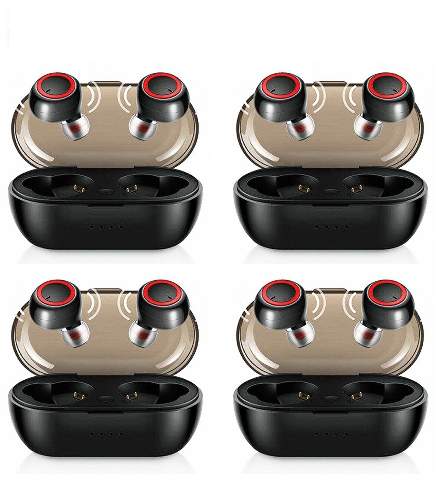 5 CORE Wireless Earbuds, Bluetooth 5.0 Noise Cancelling Headphones w/Charging Case- 132Hrs Play Time, Built-in Microphone IPX8 Waterproof for Sports Workout Laptop TV Computer Phone