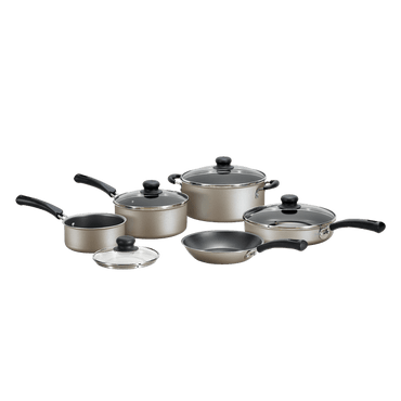 9-Piece Non-Stick Cookware Set, Champagne